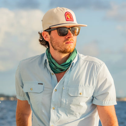 Blue Short Sleeve Fishing Shirt