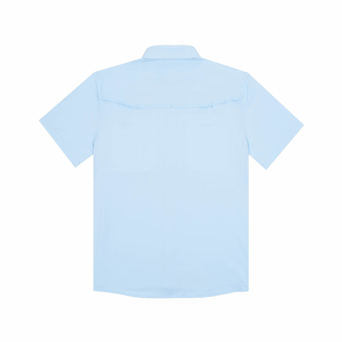Blue Short Sleeve Fishing Shirt