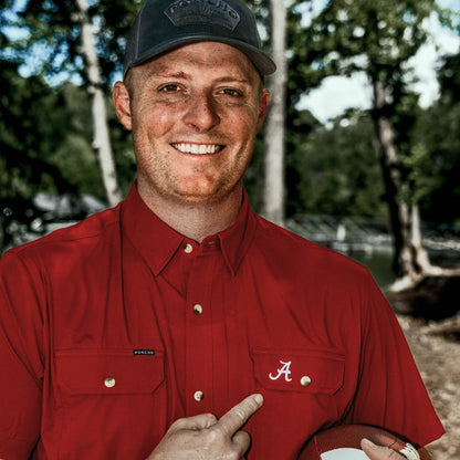 Black Short Sleeve Fishing Shirt