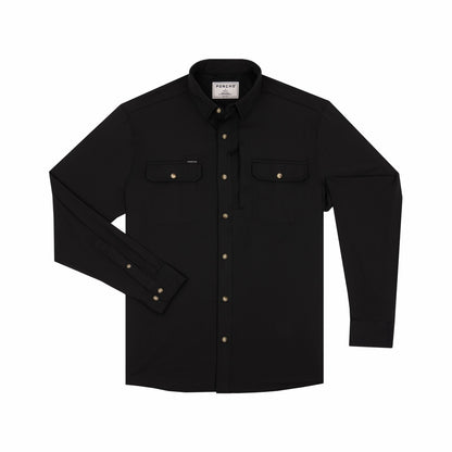 The Black Smoke - Black Long Sleeve Shirt