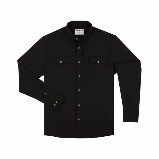 The Black Smoke - Black Long Sleeve Shirt
