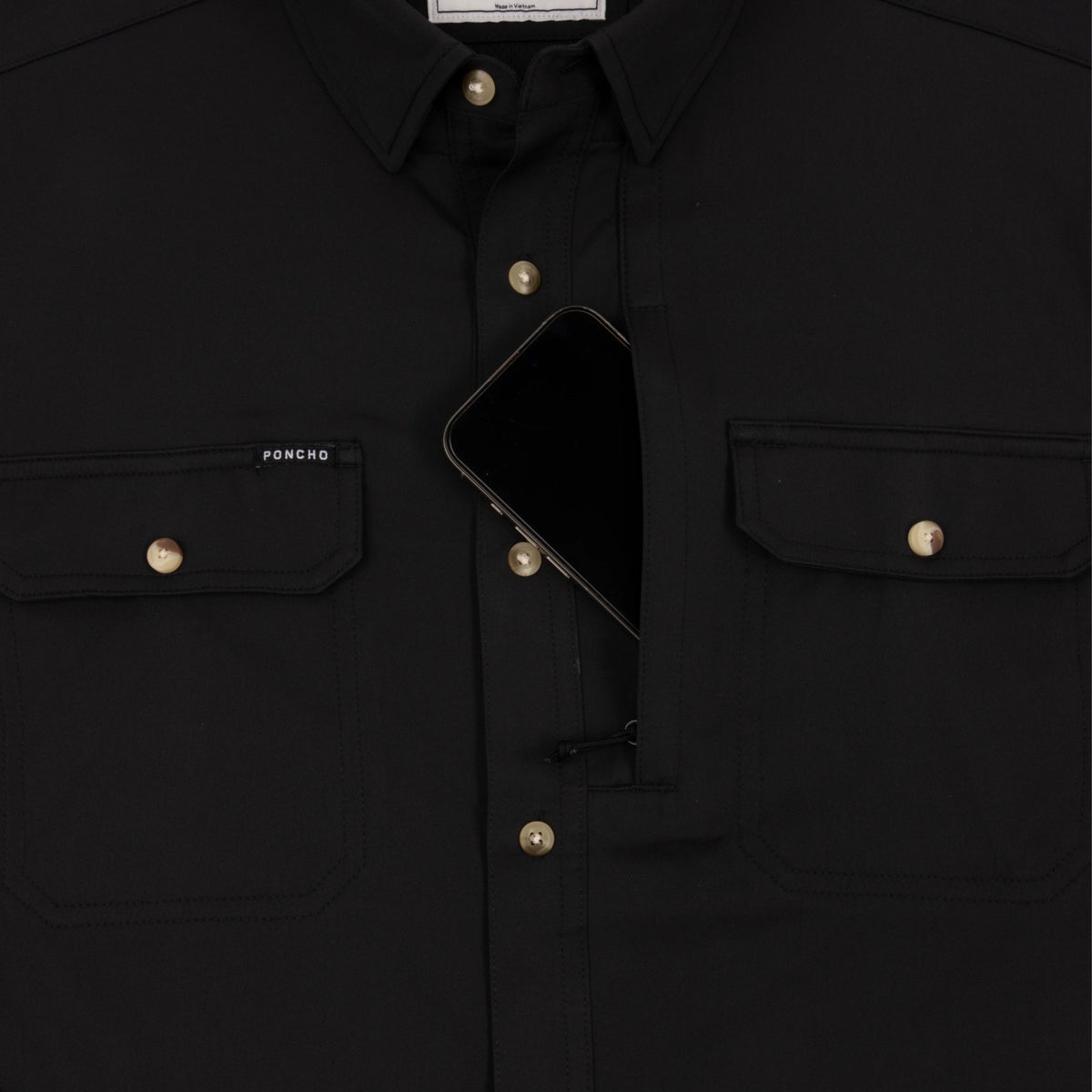 The Black Smoke - Black Long Sleeve Shirt