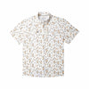 Cream Retro Diamond Print