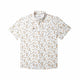 Cream Retro Diamond Print