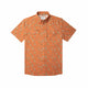 Orange Retro Diamond Print