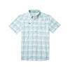 Teal and White Plaid