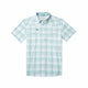 Teal and White Plaid