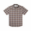 Brown and Blue Plaid