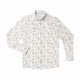 Cream Retro Diamond Print