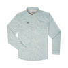 Blue Western Flower Print