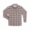 Brown and Blue Plaid