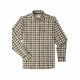 Off-White and Brown Plaid