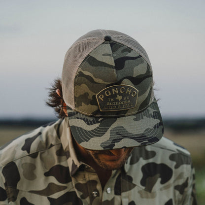 Camo Wild and Free Trucker Hat