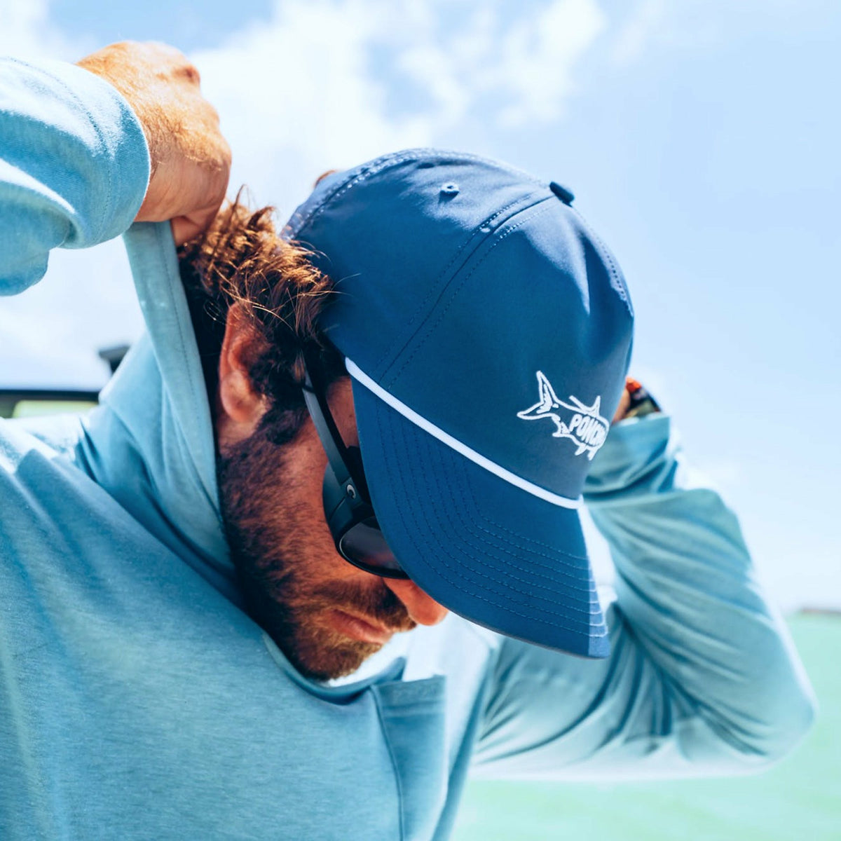 Navy Tarpon Rope Hat